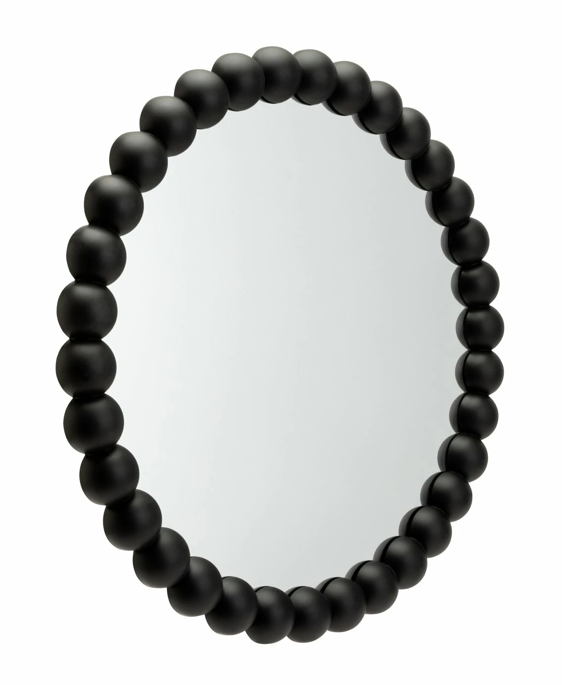 Habitat Beaded Round Wall Mirror - Black - 50x50cm 1 Habitat Beaded Round Wall Mirror - Black - 50x50cm