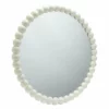 Habitat Beaded Round Wall Mirror - White - 70x70cm