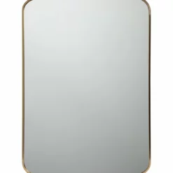 Habitat Brushed Rectangular Wall Mirror - Gold - 50x70cm