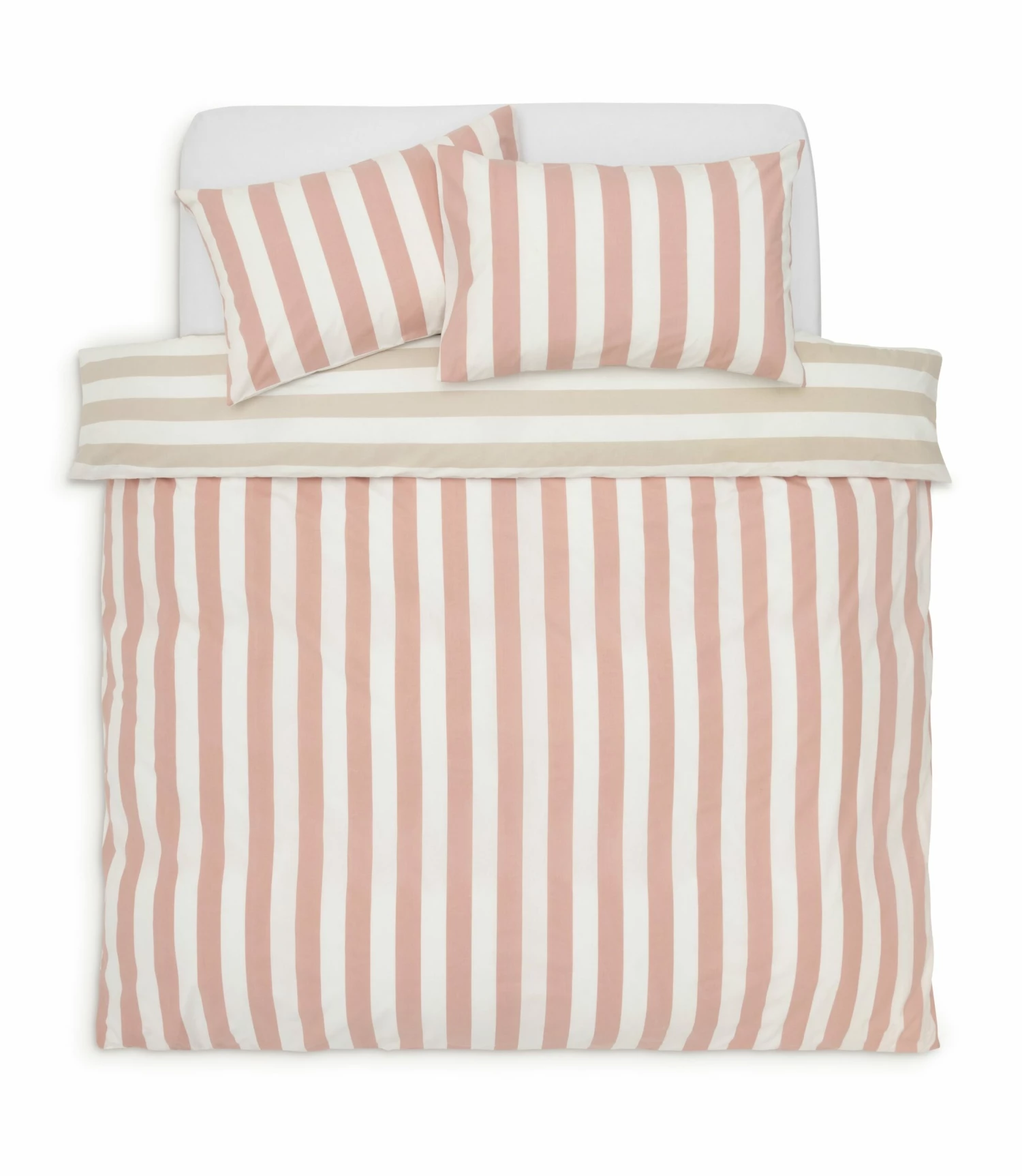 Habitat Summer Haze Stripe Pink Bedding Set - Single 3 Habitat Summer Haze Stripe Pink Bedding Set - Single - Image 3