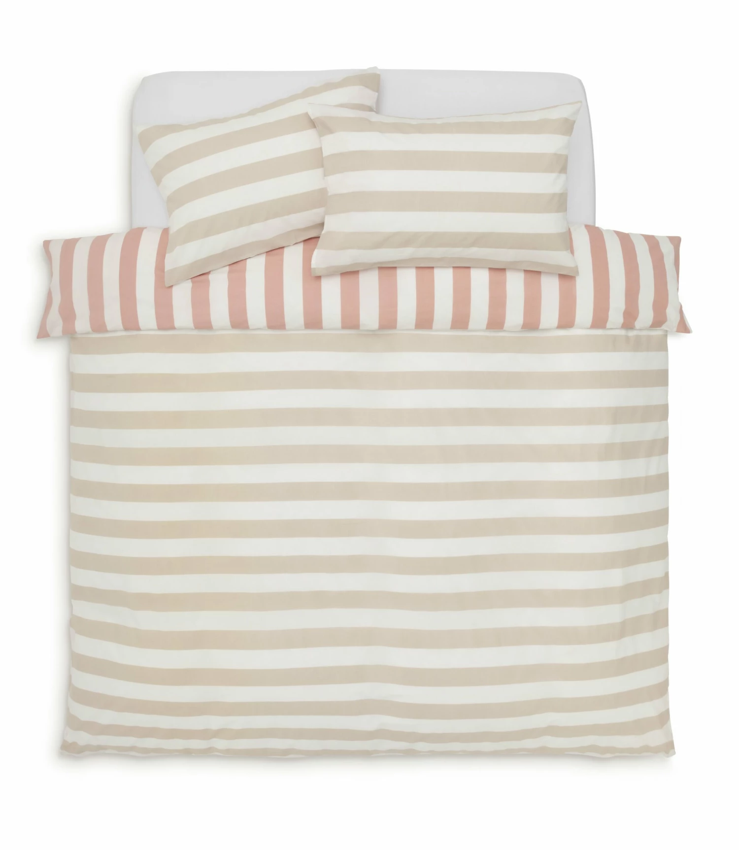 Habitat Summer Haze Stripe Pink Bedding Set - Single 5 Habitat Summer Haze Stripe Pink Bedding Set - Single - Image 5