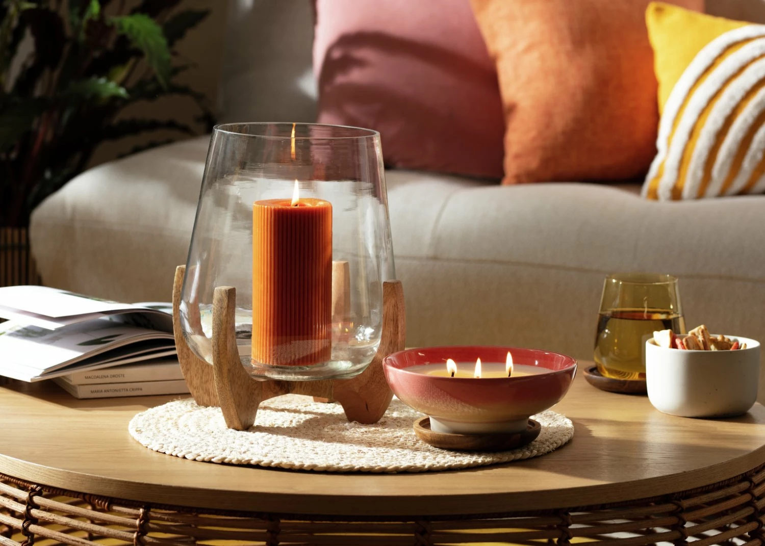 Habitat Large Hurricane With Wooden Legs - Natural 2 Habitat Large Hurricane With Wooden Legs - Natural - Image 2