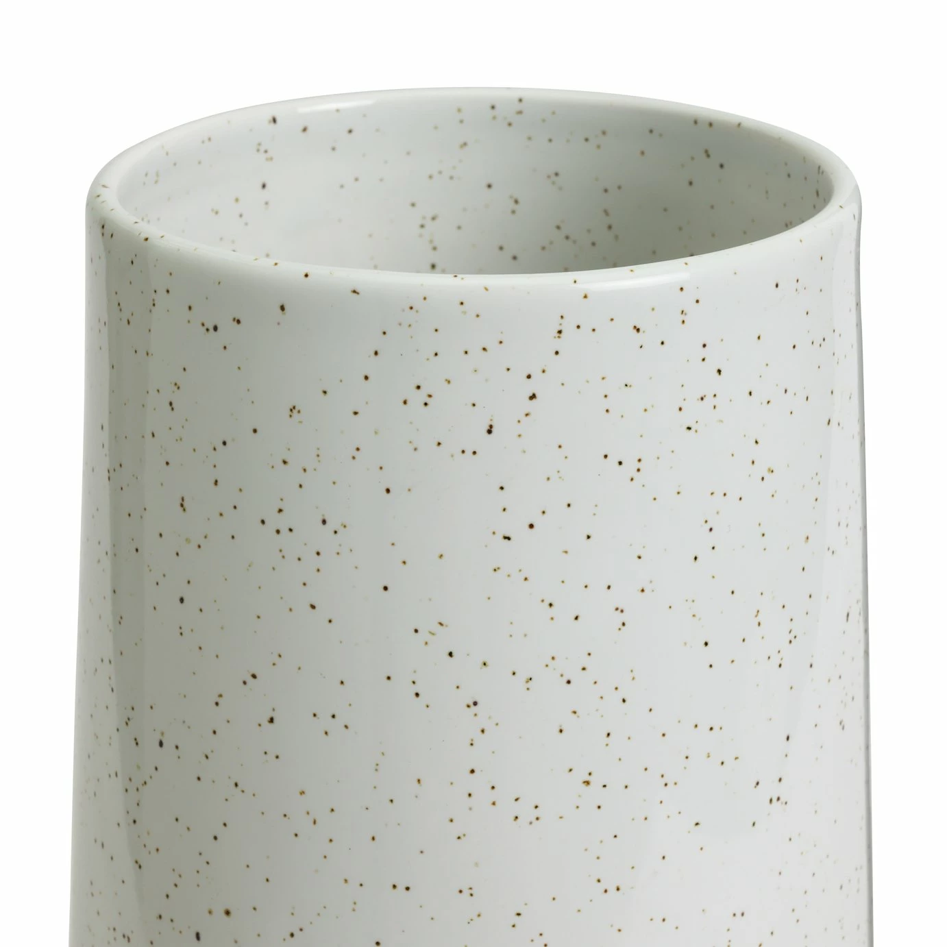 Habitat Reactive Glaze Dipped Ceramic Vase - White 4 Habitat Reactive Glaze Dipped Ceramic Vase - White - Image 4