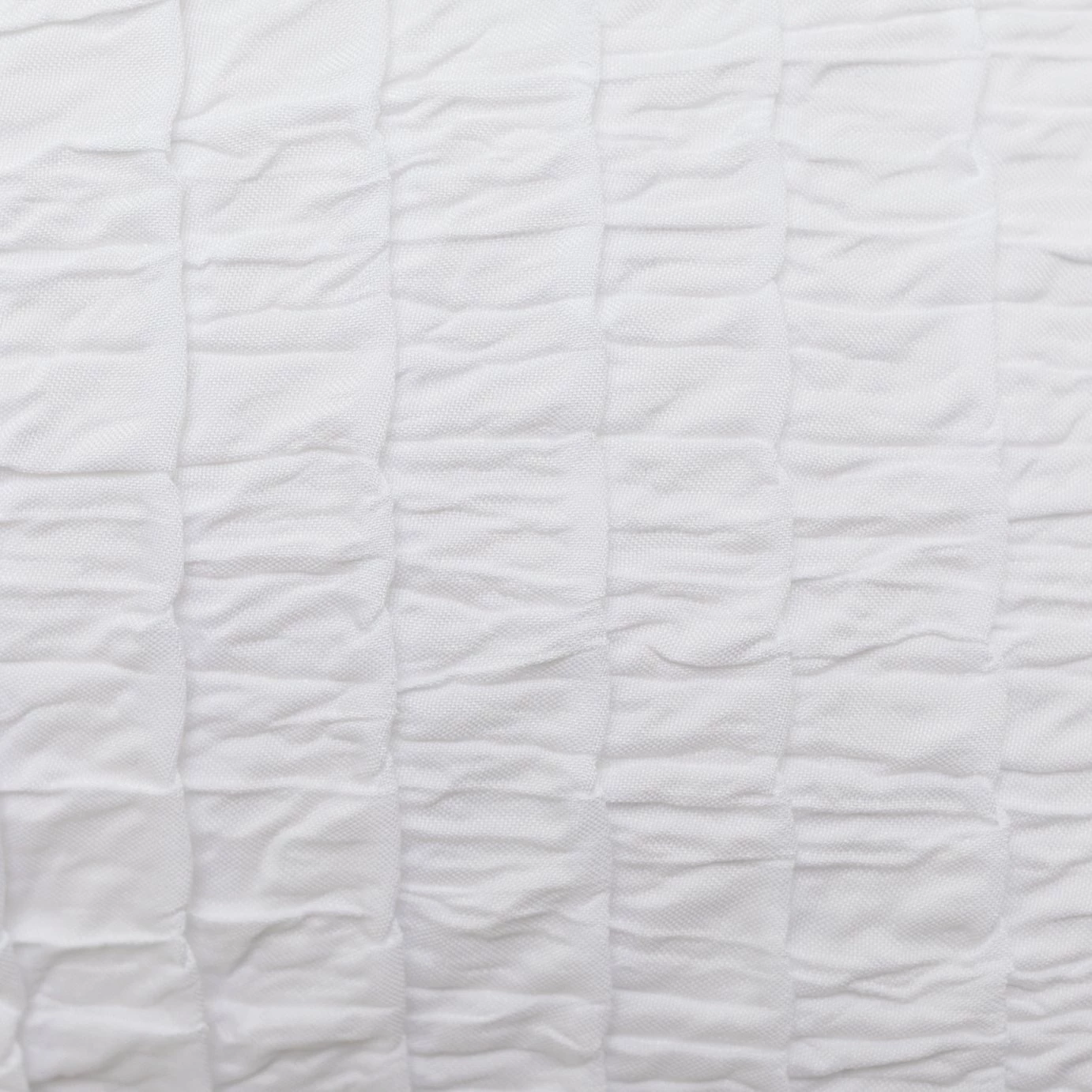 Habitat Crinkle White Bedding Set - Single 2 Habitat Crinkle White Bedding Set - Single - Image 2