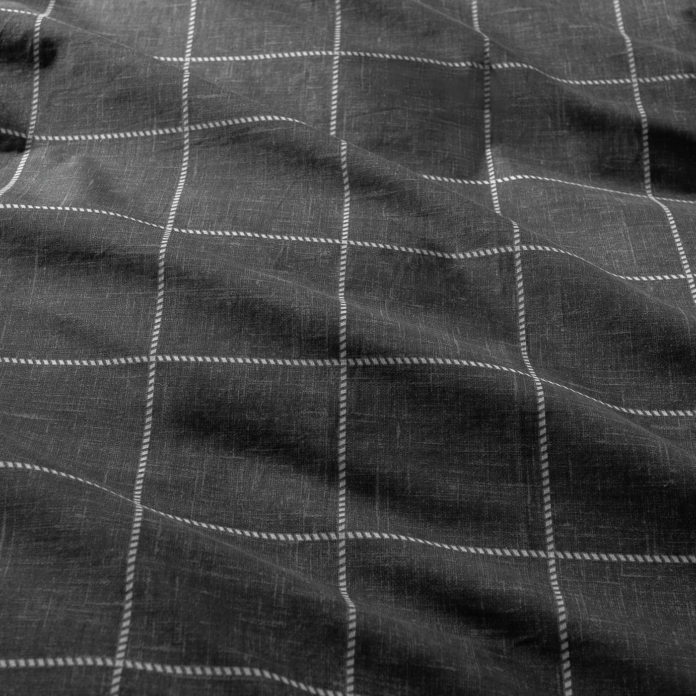 Habitat Grid Check Blue Bedding Set - Single 5 Habitat Grid Check Blue Bedding Set - Single - Image 5