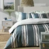 Habitat Cotton Coastal Stripe Blue Bedding Set - Single