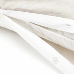 Habitat Cotton 180 TC Oxford Edge White Bedding Set- Double -Habitat Sales Store 1232956 R Z004A