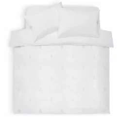 Habitat Cotton Embroidered Leaf White Bedding Set- Single -Habitat Sales Store 1232994 R Z002A