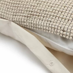 Habitat Cotton Contrast Waffle Beige Bedding Set - Single -Habitat Sales Store 1233089 R Z003A