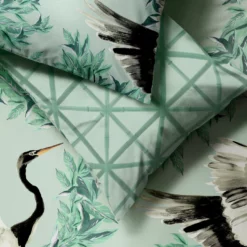 Habitat Crane Panel Green Bedding Set - Single -Habitat Sales Store 1233199 R Z003A
