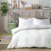 Habitat Cotton 200TC Muslin White Bedding Set - Double