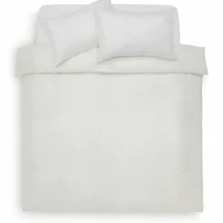Habitat Cotton 200TC Muslin White Bedding Set - Double -Habitat Sales Store 1233278 R Z002A