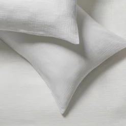 Habitat Cotton 200TC Muslin White Bedding Set - Double -Habitat Sales Store 1233278 R Z003A