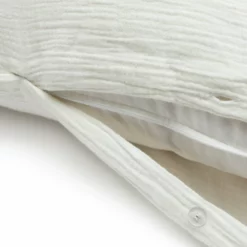 Habitat Cotton 200TC Muslin White Bedding Set - Double -Habitat Sales Store 1233278 R Z004A