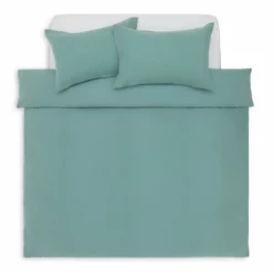 Habitat Cotton 200TC Muslin Green Bedding Set - Double -Habitat Sales Store 1233319 R Z002A
