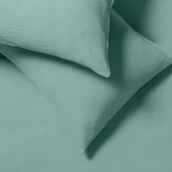 Habitat Cotton 200TC Muslin Green Bedding Set - Double -Habitat Sales Store 1233319 R Z003A
