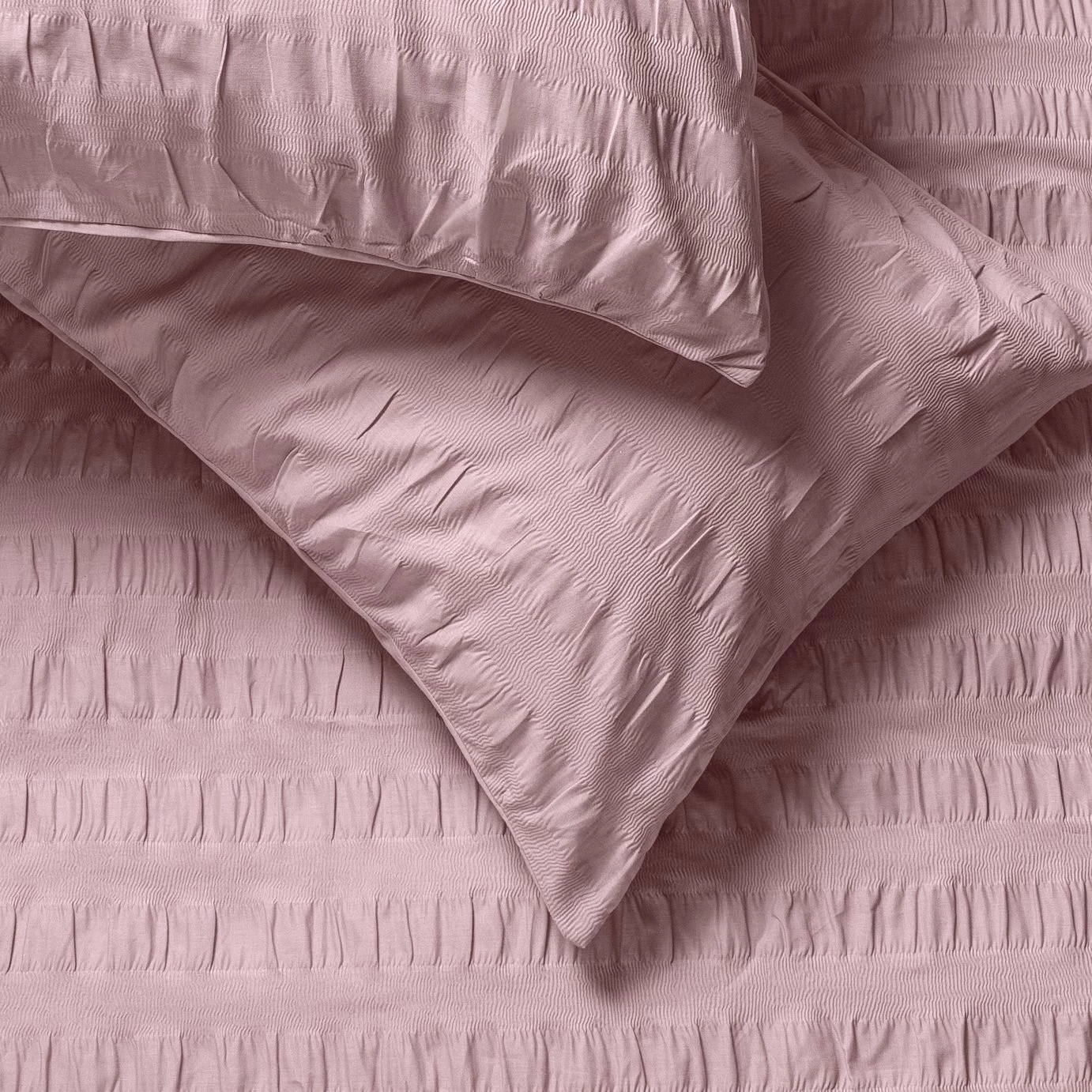 Habitat Seersucker Wide Stripe Lilac Bedding Set - Double 4 Habitat Seersucker Wide Stripe Lilac Bedding Set - Double - Image 4