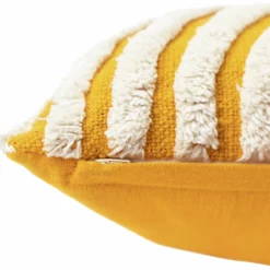 Habitat Geo Tufted Cushion - Yellow & White - 60x30cm 10 Habitat Geo Tufted Cushion - Yellow & White - 60x30cm -Habitat Sales Store 1240209 R Z004A