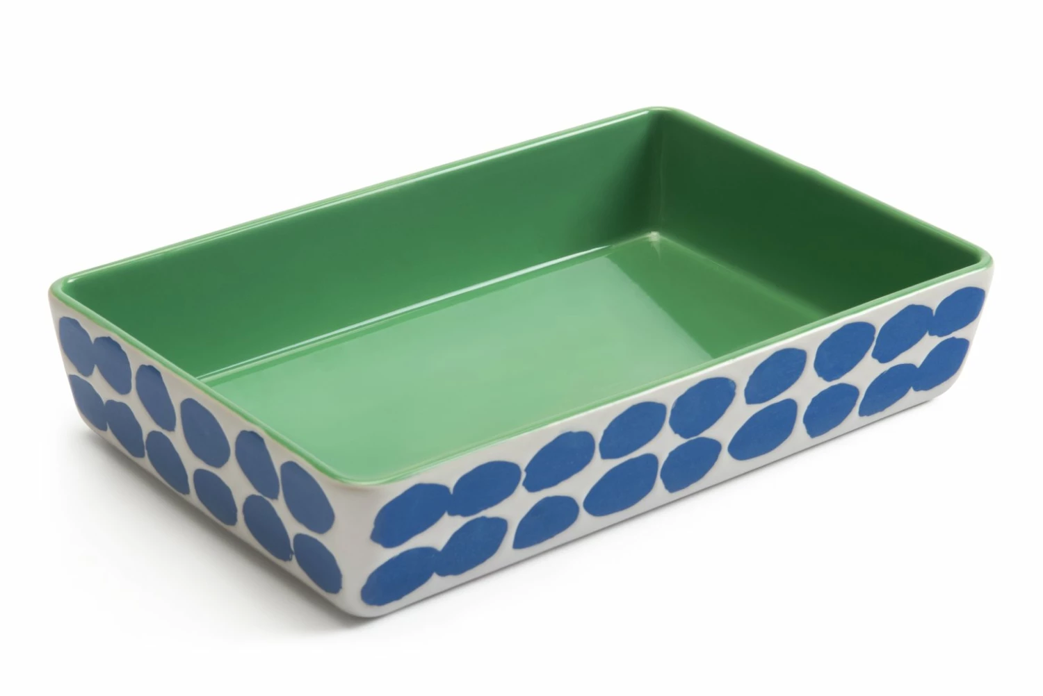 Habitat Emerald Medium Stoneware Roaster 1 Habitat Emerald Medium Stoneware Roaster