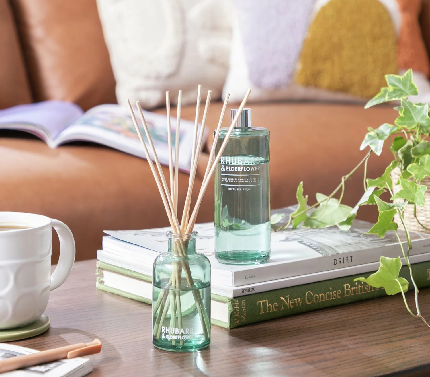 Habitat 90ml Diffuser & 180ml Refill - Rhubarb & Elderflower 2 Habitat 90ml Diffuser & 180ml Refill - Rhubarb & Elderflower - Image 2