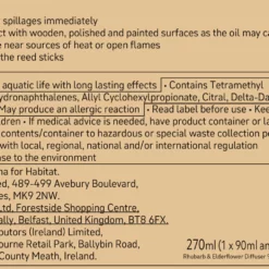 Habitat 90ml Diffuser & 180ml Refill - Rhubarb & Elderflower 7 Habitat 90ml Diffuser & 180ml Refill - Rhubarb & Elderflower -Habitat Sales Store 1241215 R Z011A