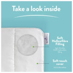 Slumberdown Light & Cool 1 Tog Duvet - Single -Habitat Sales Store 1251449 R Z004A