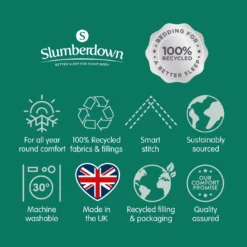 Slumberdown Remade 10.5 Tog Duvet - Single -Habitat Sales Store 1256808 R Z012A