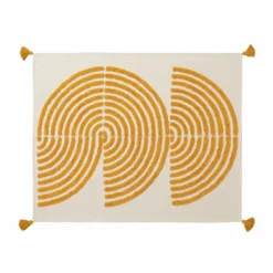 Habitat Geo Tufted Throw - White & Yellow - 125x150cm 11 Habitat Geo Tufted Throw - White & Yellow - 125x150cm -Habitat Sales Store 1309944 R Z004A