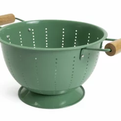Habitat Enamel And Wood Colander 9 Habitat Enamel And Wood Colander -Habitat Sales Store 1404519 R Z003A