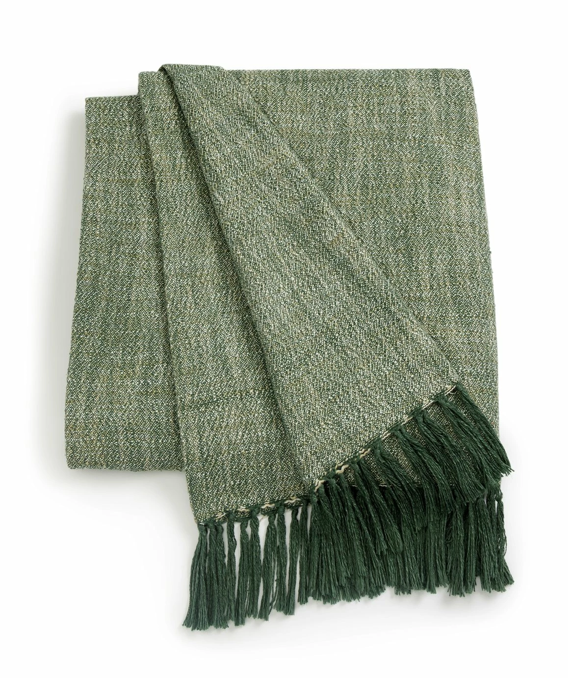 Habitat Recycled Throw - Green - 125x150cm 1 Habitat Recycled Throw - Green - 125x150cm