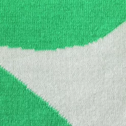 Habitat Floral Pattern Knit Throw - White & Green -125x150cm -Habitat Sales Store 1953716 R B001