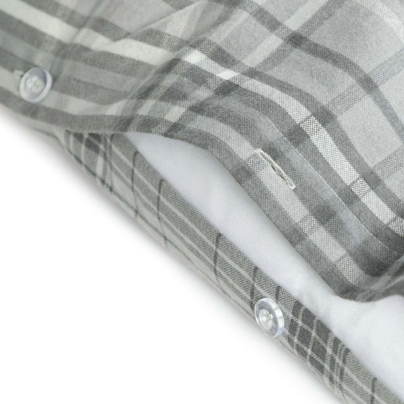 Habitat Grey Brushed Check Bedding Set - Single 6 Habitat Grey Brushed Check Bedding Set - Single - Image 6