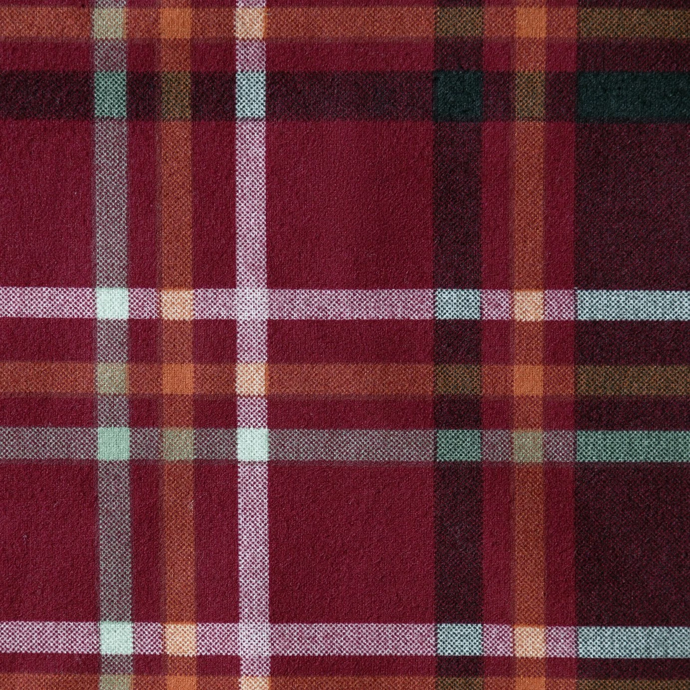 Habitat Red Brushed Check Bedding Set - Single 2 Habitat Red Brushed Check Bedding Set - Single - Image 2