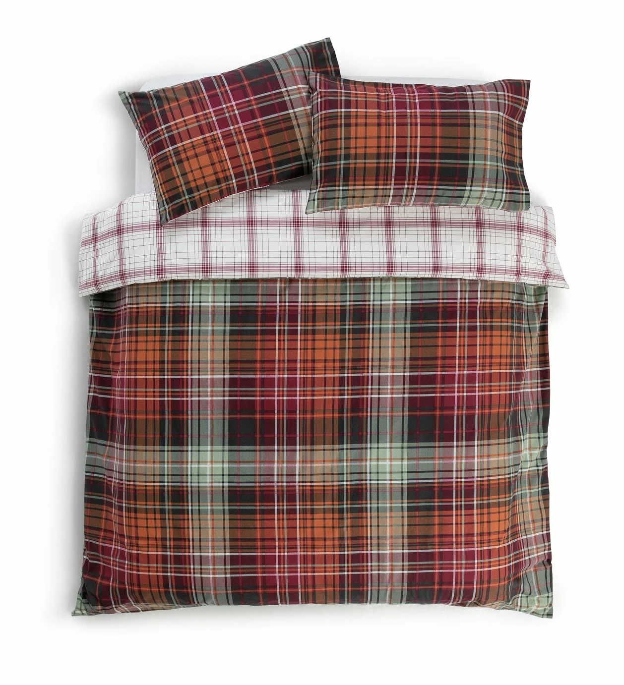 Habitat Red Brushed Check Bedding Set - Single 3 Habitat Red Brushed Check Bedding Set - Single - Image 3