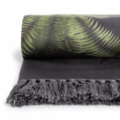 Habitat Graphic Palm Printed Throw - Black - 125X150cm 7 Habitat Graphic Palm Printed Throw - Black - 125X150cm -Habitat Sales Store 2067869 R Z002A