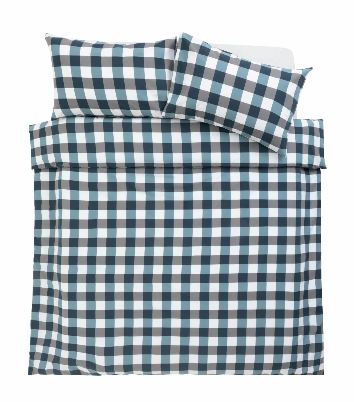 Argos Home Gingham Blue And White Bedding Set - Single 3 Argos Home Gingham Blue And White Bedding Set - Single - Image 3