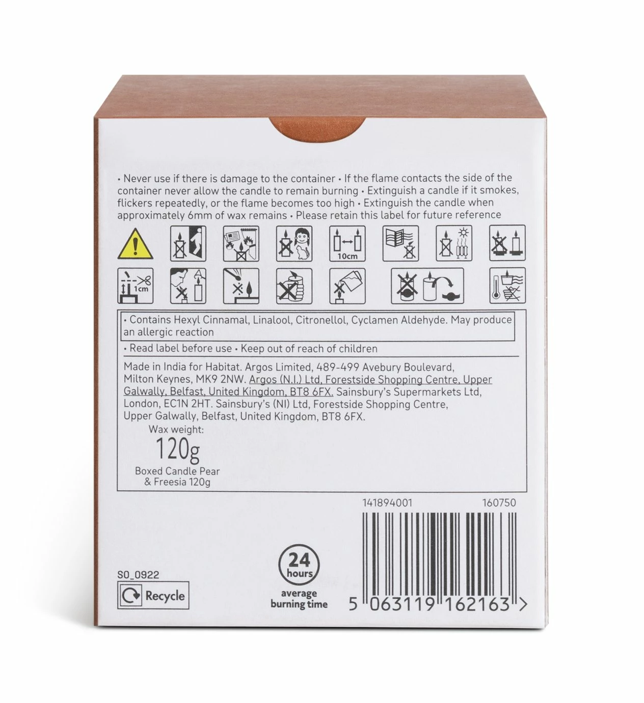 Habitat Scented Boxed Candle Set - Amber, Jasmine & Sea Salt 4 Habitat Scented Boxed Candle Set - Amber, Jasmine & Sea Salt - Image 4