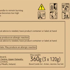 Habitat Scented Boxed Candle Set - Amber, Jasmine & Sea Salt 9 Habitat Scented Boxed Candle Set - Amber, Jasmine & Sea Salt -Habitat Sales Store 2070959 R Z011A