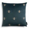 Habitat Gold Bee Printed Cushion - Teal - 43x43cm