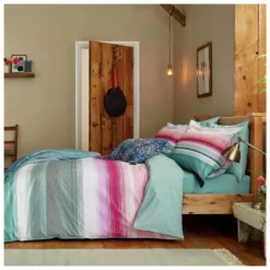 Joules Cotton Percale Cotswold Stripe Bedding Set - Single