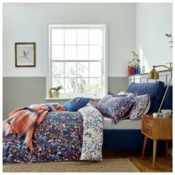 Joules Cotton Percale Woodland Ditsy Bedding Set - Single