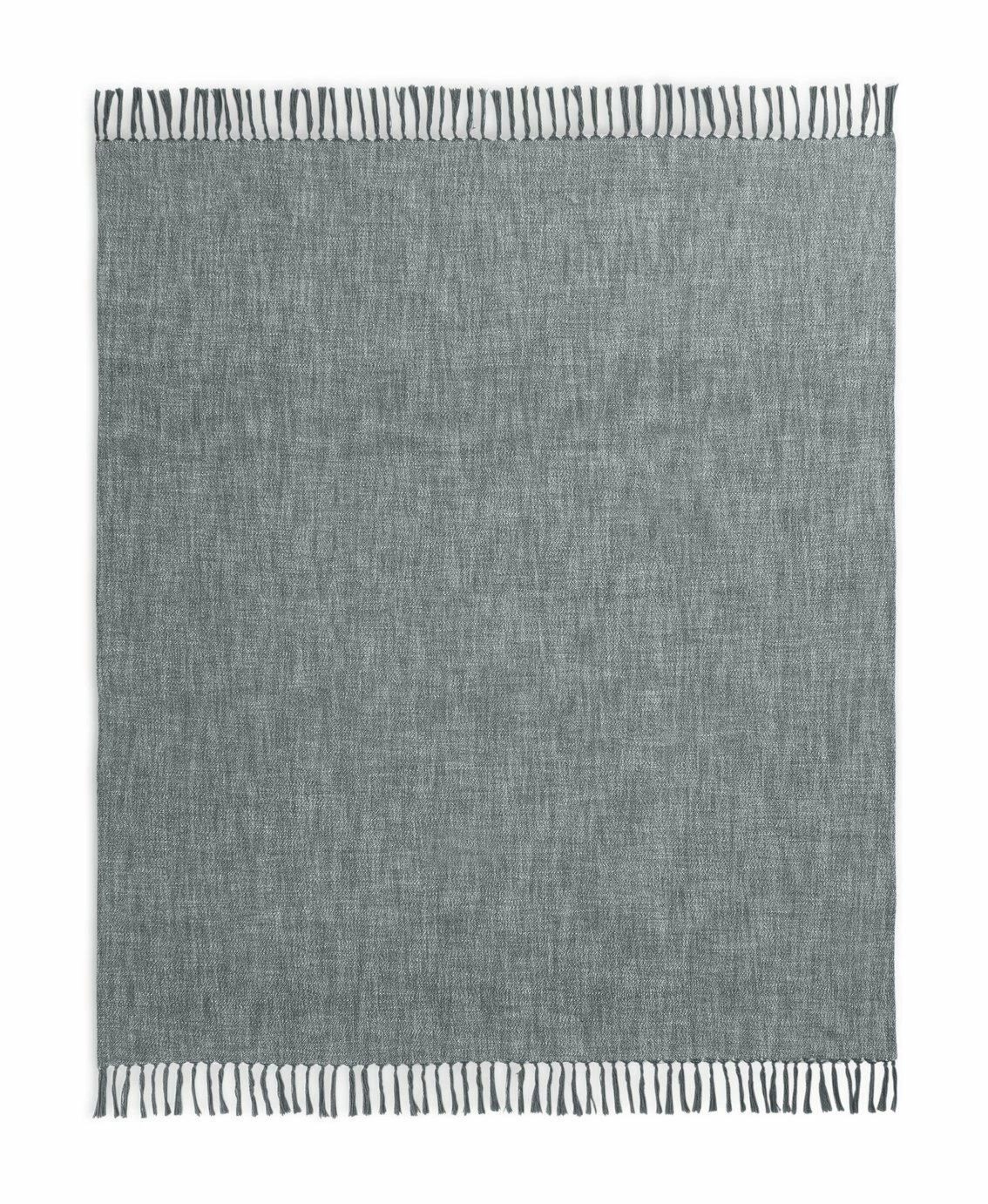 Habitat Recycled Throw - Grey - 150x200cm 5 Habitat Recycled Throw - Grey - 150x200cm - Image 5