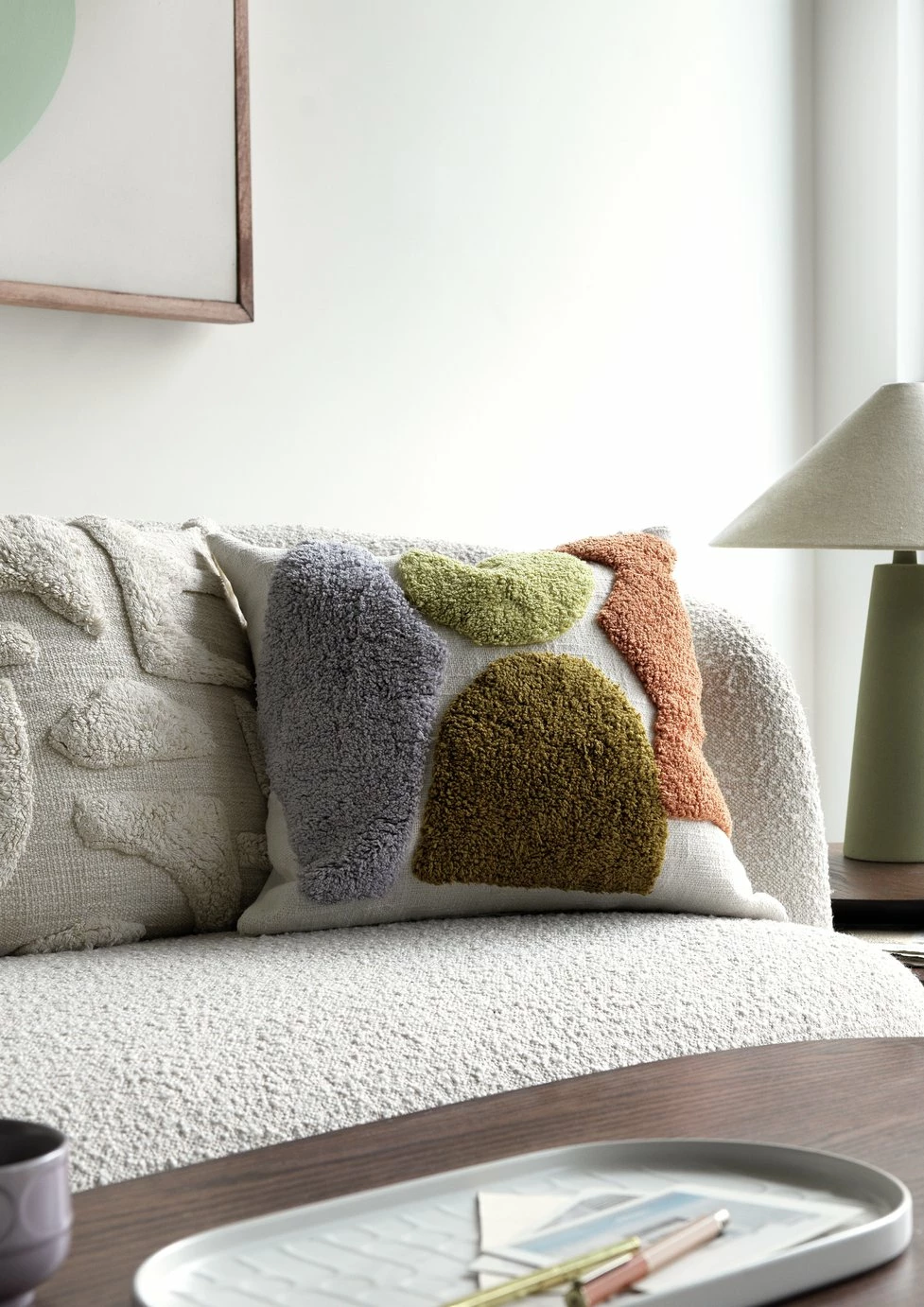 Habitat Geo Technique Cushion - Multicoloured - 43x43cm 6 Habitat Geo Technique Cushion - Multicoloured - 43x43cm - Image 6