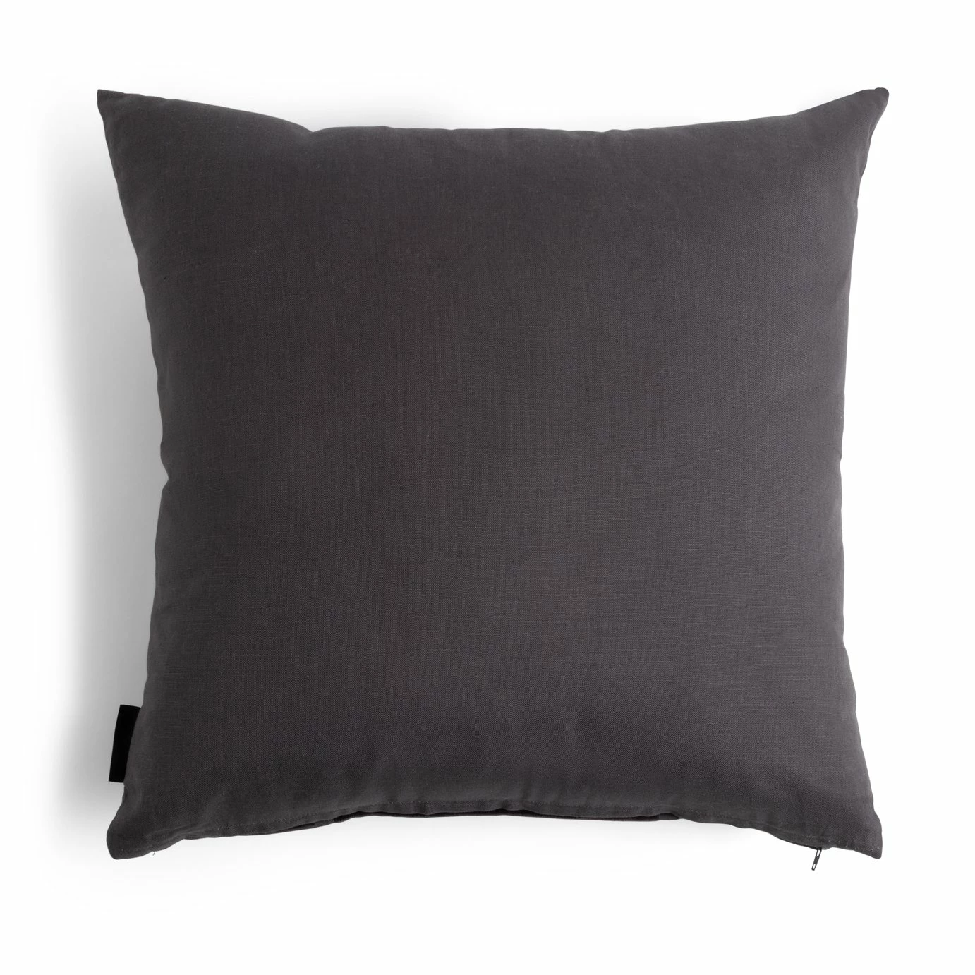 Habitat Velvet Panel Cushion - Grey & Black - 50x50cm 4 Habitat Velvet Panel Cushion - Grey & Black - 50x50cm - Image 4