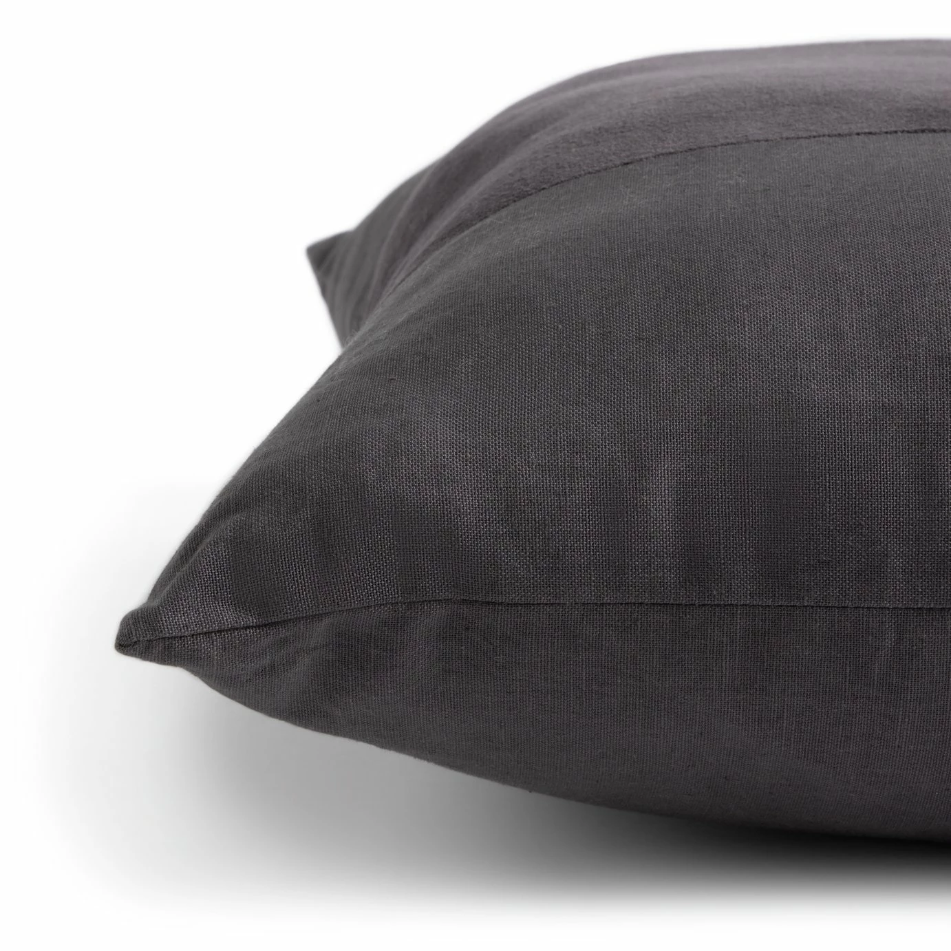Habitat Velvet Panel Cushion - Grey & Black - 50x50cm 5 Habitat Velvet Panel Cushion - Grey & Black - 50x50cm - Image 5