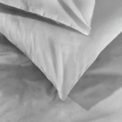Habitat Plain Velvet Silver Bedding Set - Double 9 Habitat Plain Velvet Silver Bedding Set - Double -Habitat Sales Store 2159162 R Z003A