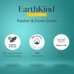 Earthkind Luxury Feather & Down 10.5 Tog Duvet - Single -Habitat Sales Store 2253721 R Z012A