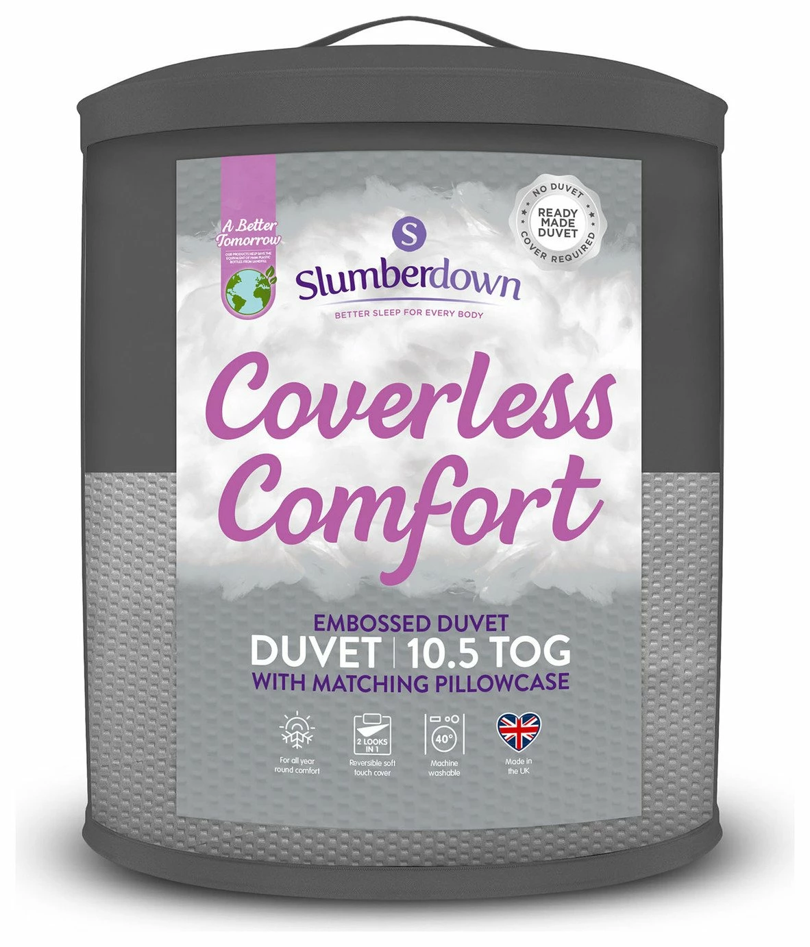 Slumberdown Coverless Comfort 10.5 Tog Duvet - Single 1 Slumberdown Coverless Comfort 10.5 Tog Duvet - Single