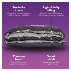 Slumberdown Coverless Comfort 10.5 Tog Duvet - Single 13 Slumberdown Coverless Comfort 10.5 Tog Duvet - Single -Habitat Sales Store 2254184 R Z004A