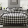 Habitat Gingham Check Black & White Bedding Set - Single